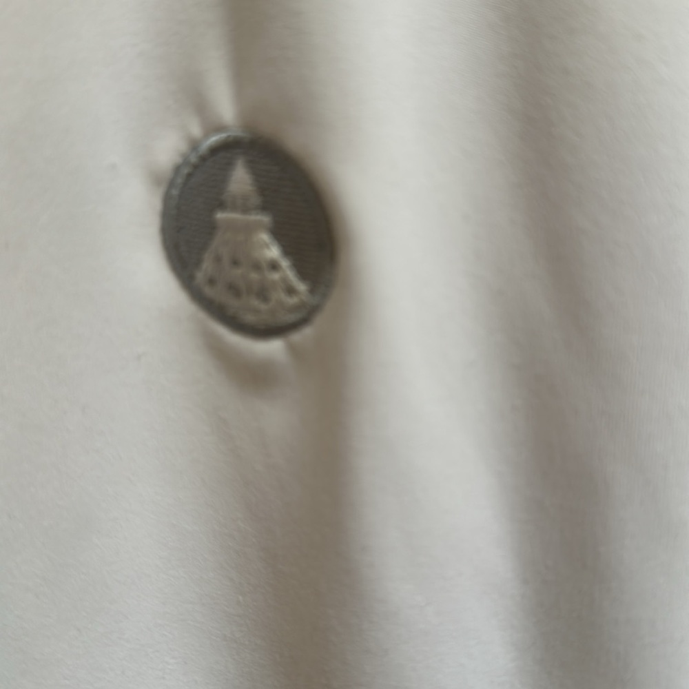 NWT Straight Down White Quarter-Zip Pullover - Picture 3 of 9